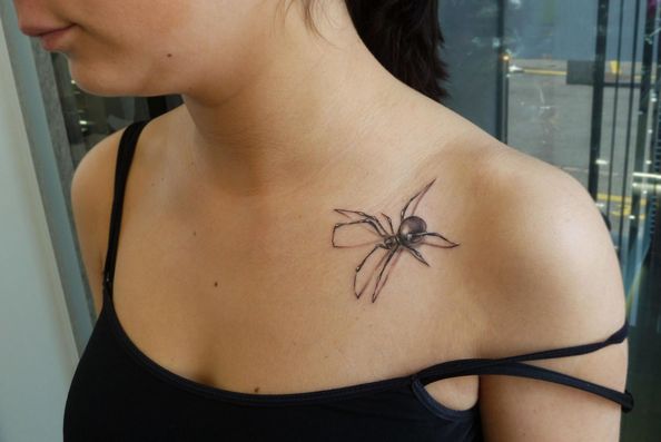 Символическое значение татуировки паук с крестом на руке