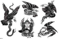Татуировка орла, тату кондора в большом каталоге татуировки