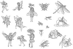 Татуировка комара, тату пчелы, осы, татуировка феи, фери тату, стрекоза